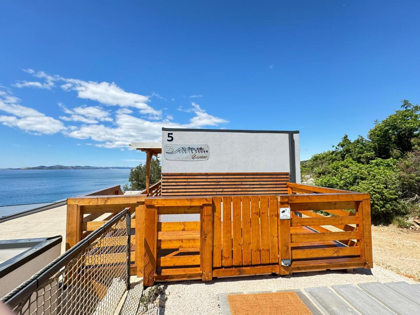D-View Premium Mobile Home - Panoramic Seaview - 150 M From Beach, Free Parking Drage Exterior photo