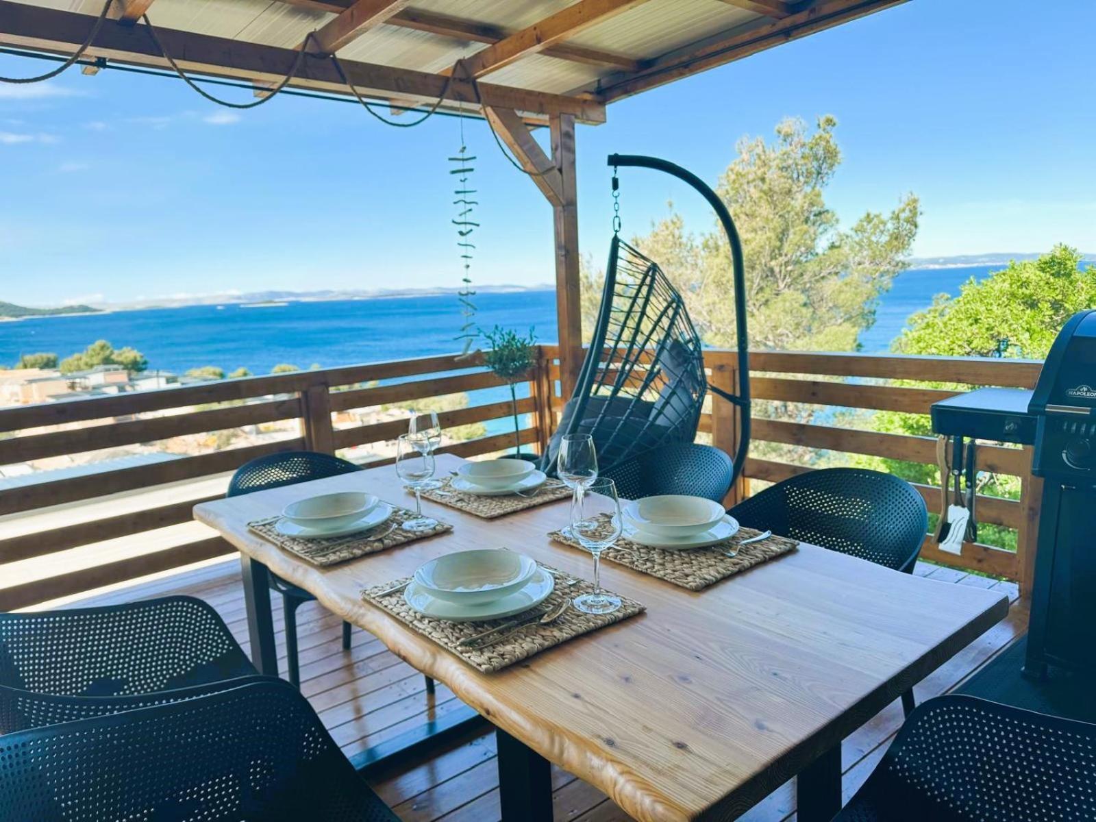 D-View Premium Mobile Home - Panoramic Seaview - 150 M From Beach, Free Parking Drage Exterior photo
